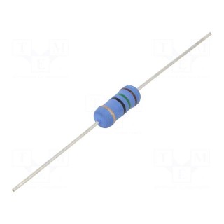 Resistor: metal oxide | 15Ω | 2W | ±5% | Ø5x12mm | -55÷155°C