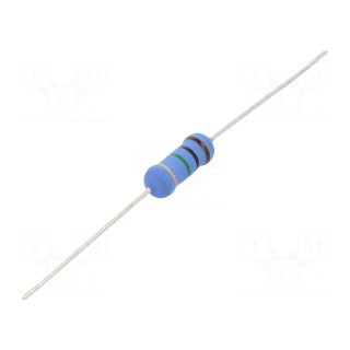 Resistor: metal oxide | 1MΩ | 2W | ±5% | Ø5x12mm | -55÷155°C