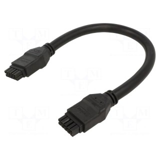 Cable | Mega-Fit | female | PIN: 10 | Len: 0.5m | 10A | Insulation: PVC