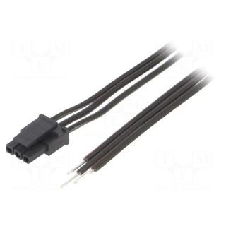 Cable | Micro-Fit 3.0 | cables,female | PIN: 3 | 0.2m | 4A | TLYp | 0.35mm2