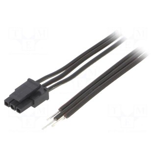 Cable | Micro-Fit 3.0 | cables,female | PIN: 3 | 0.6m | 4A | TLYp | 0.35mm2