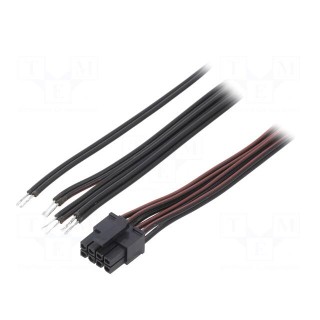Cable | Micro-Fit 3.0 | cables,female | PIN: 8 | 0.6m | 4A | TLYp | 0.35mm2