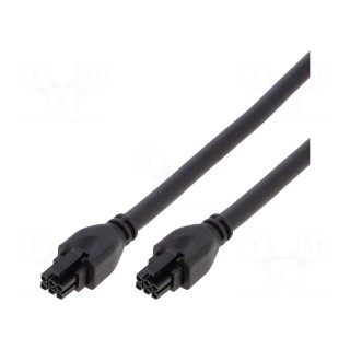 Cable | Micro-Fit 3.0 | female | PIN: 6 | Len: 2m | 4A | Insulation: PVC