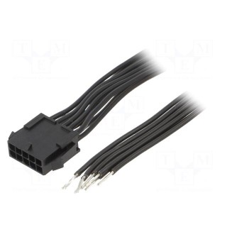 Cable | Micro-Fit 3.0 | male,cables | PIN: 10 | 0.2m | 4A | TLYp | 0.35mm2