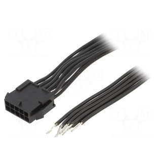 Cable | Micro-Fit 3.0 | male,cables | PIN: 10 | 0.6m | 4A | TLYp | 0.35mm2