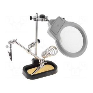 PCB holder with magnifying glass | 90mm