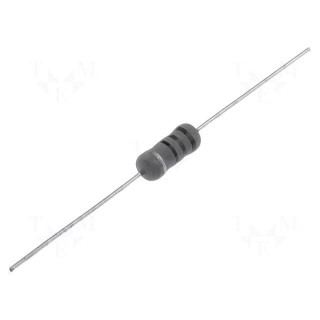 Resistor: wire-wound | high voltage | THT | 82Ω | 1W | ±5% | Ø5x12mm