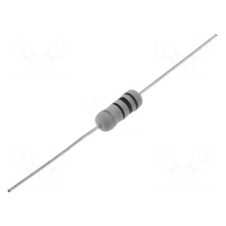 Resistor: wire-wound | THT | 3.9Ω | 2W | ±5% | Ø5x12mm | 400ppm/°C | axial