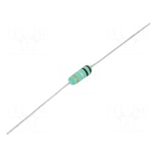 Resistor: wire-wound | THT | 75Ω | 1W | ±5% | Ø3x9mm | 300ppm/°C | axial