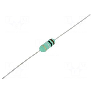 Resistor: wire-wound | THT | 75Ω | 2W | ±5% | Ø3.5x10mm | 300ppm/°C | axial