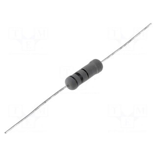 Resistor: wire-wound | THT | 91Ω | 3W | ±5% | Ø5.5x16mm | 300ppm/°C | axial