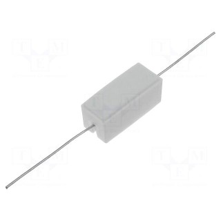 Resistor: power | cement | THT | 1.3Ω | 5W | ±5% | 9.5x9.5x22mm