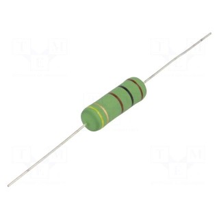 Resistor: wire-wound | high voltage | THT | 11Ω | 5W | ±5% | Ø8.5x25mm