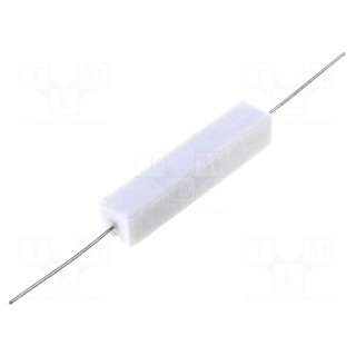Resistor: wire-wound | cement | THT | 18Ω | 10W | ±5% | 10x9x49mm