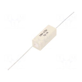 Resistor: wire-wound | cement | THT | 50mΩ | 10W | ±5% | 12x12x32mm