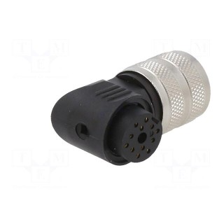 Connector: M16 | plug | female | soldering | for cable | PIN: 12 | 3A | 32V