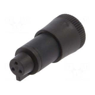 Plug | Connector: F | 719 | female | PIN: 3 | unshielded | gold-plated | 3A