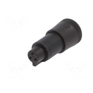 Connector: circular | plug | 719 | female | PIN: 3 | unshielded | 3A | IP40