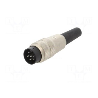 Connector: M16 | plug | 680 | male | PIN: 6 | unshielded | silver plated