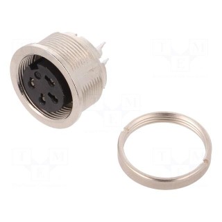 Connector: M16 | socket | 581,680,682 | female | PIN: 4 | unshielded