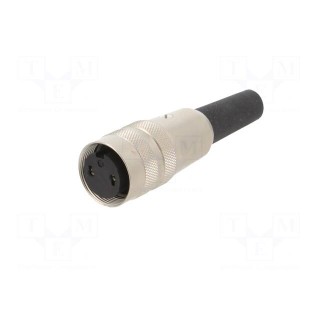 Connector: M16 | plug | female | soldering | for cable | PIN: 2 | 7A | 250V