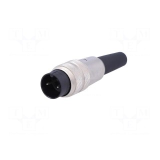 Connector: M16 | plug | male | soldering | for cable | PIN: 2 | 7A | 250V