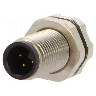 Connector: M5 | socket | 707 | male | PIN: 3 | unshielded | gold-plated | 1A