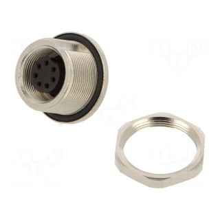 Connector: M9 | socket | 702,712 | female | PIN: 7 | unshielded | 1A | IP67