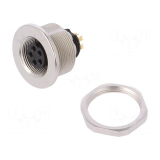 Connector: M9 | socket | 702,712 | female | PIN: 5 | unshielded | 3A | IP67