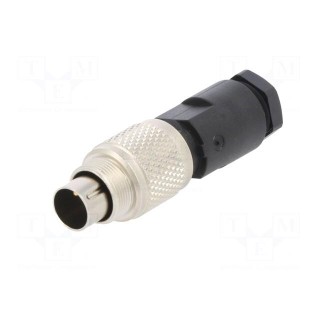 Connector: M9 | plug | 712 | male | PIN: 2 | gold-plated | 4A | IP67 | 125V