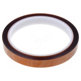 Tape: high temperature resistant | Thk: 0.06mm | 40% | amber | W: 12mm