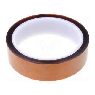 Tape: high temperature resistant | Thk: 0.06mm | 40% | amber | W: 25mm