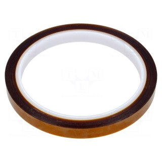 Tape: high temperature resistant | Thk: 0.06mm | 40% | amber | W: 9mm