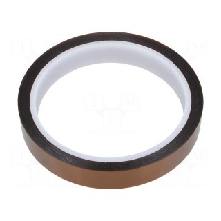 Tape: high temperature resistant | Thk: 0.07mm | 50% | amber | W: 15mm