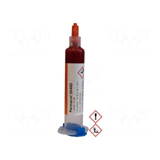 Agent: epoxy adhesive | syringe | red | temperature | 45Pas | 10g