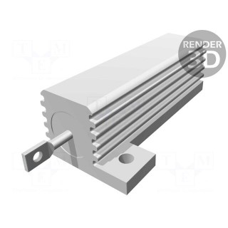 Resistor: wire-wound | with heatsink | screw | 68Ω | 50W | ±5% | 50ppm/°C