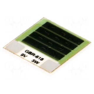 Resistor: thick film | heating | glued | 16.2Ω | 5W | 12.7x12.7x1mm