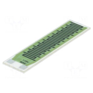 Resistor: thick film | heating | glued | 220Ω | 60W | soldering pads