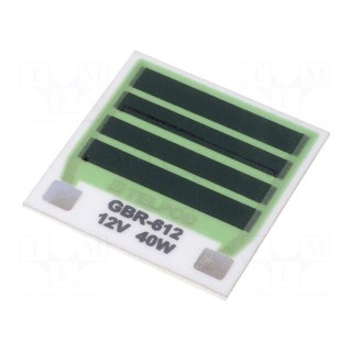 Resistor: thick film | heating | glued | 3.6Ω | 40W | soldering pads