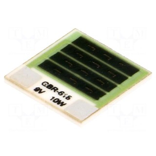 Resistor: thick film | heating | glued | 8.1Ω | 10W | 12.7x12.7x1mm