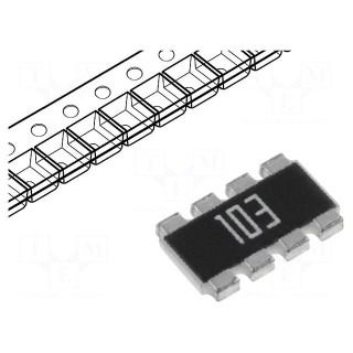 Resistor network: Y | SMD | 10kΩ | ±5% | No.of resistors: 4 | Case: 2012