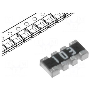 Resistor network: Y | SMD | R: 1.5kΩ | ±5% | 62.5mW | No.of resistors: 4
