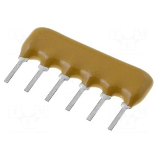 Resistor network: X | 4.7kΩ | No.of resistors: 5 | THT | 0.2W | ±2% | 100V