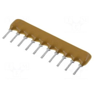 Resistor network: Y | 3.3kΩ | No.of resistors: 5 | THT | 0.3W | ±2% | 100V