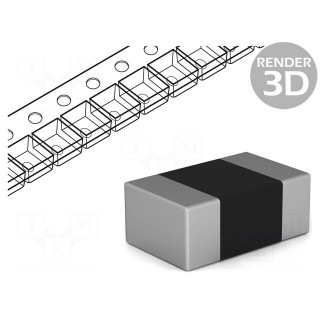 Ferrite: bead | Imp.@ 100MHz: 60Ω | Mounting: SMD | 3A | Case: 0805