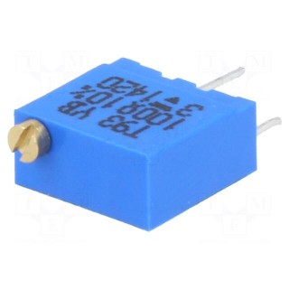 Potentiometer: mounting | multiturn | 1MΩ | 500mW | THT | ±10% | linear