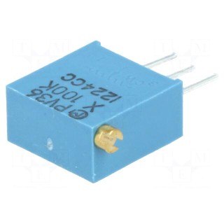 Potentiometer: mounting | vertical | 100kΩ | 500mW | THT | ±10% | linear
