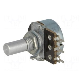 Potentiometer: shaft | single turn | 100kΩ | 200mW | ±20% | THT | 6mm