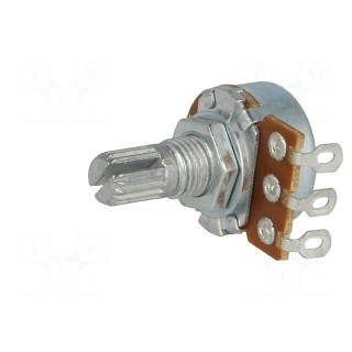 Potentiometer: shaft | single turn | 50kΩ | 63mW | ±20% | on cable | 6mm