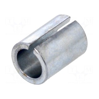Adapter | nickel plated steel | Øshaft: 6mm | silver | Shaft: smooth